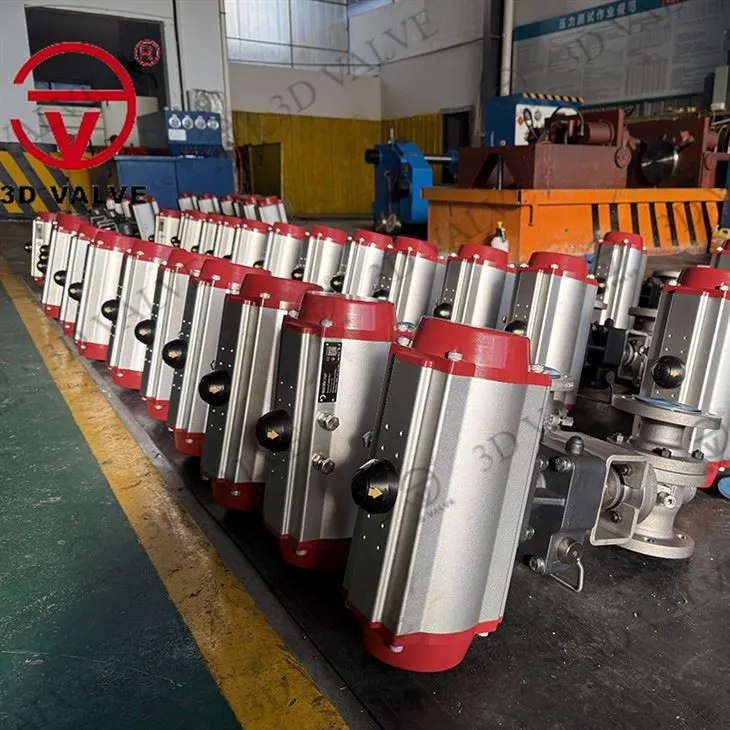 Pneumatický guľový ventil